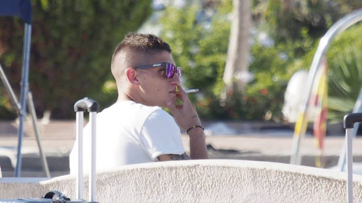 Verratti, 'cazado' fumando
