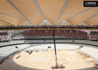 Nuevas imágenes en las obras del Wanda Metropolitano