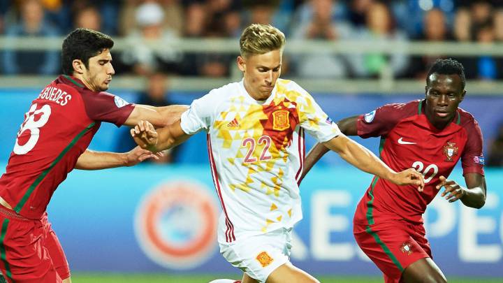 Marcos Llorente, con España contra Portugal.