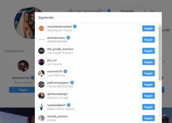 La mujer de Morata comienza a seguir al United en Instagram