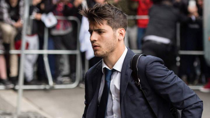 Morata pasó por Madrid para acelerar su traspaso al United