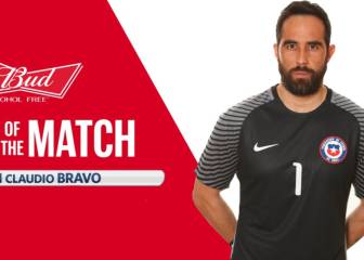 Claudio Bravo, MVP del partido