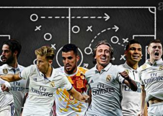 El Madrid se ocupó de reforzar su medio campo, Barça no