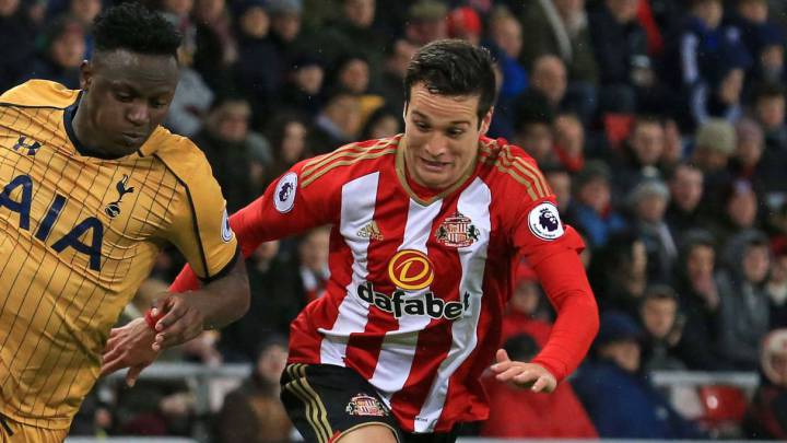 Manquillo, con el Sunderland.