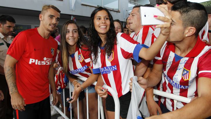 Griezmann y Koke se reportaron a la pretemporada
