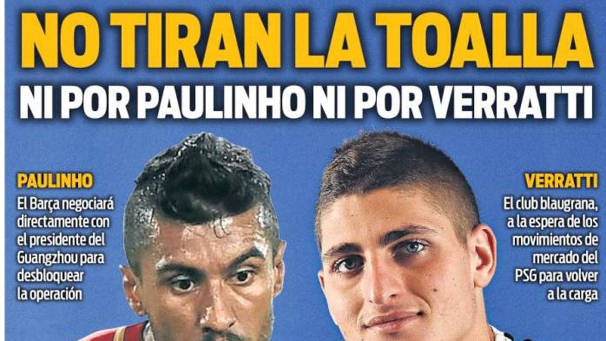 Competencia para Verratti y Paulinho Muguruza