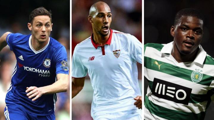 Nemanja Matic (Chelsea), Steven N'Zonzi (Sevilla) y William Carvalho (Sporting de Portugal), candidatos de Allegri para reforzar el mediocentro de la Juventus.