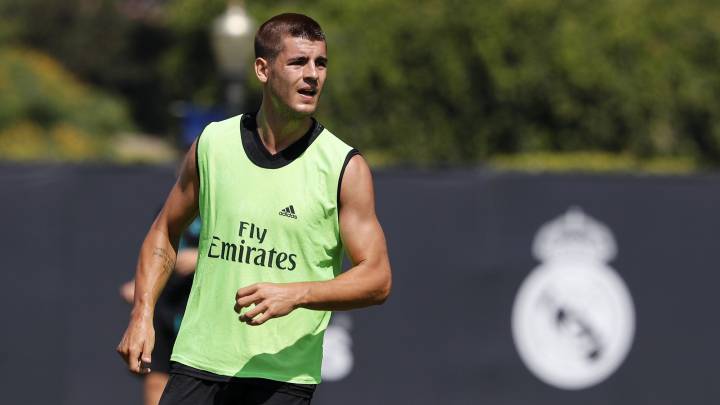 Álvaro Morata en la pretemporada.