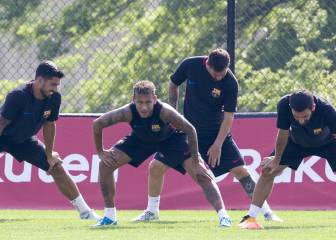 Neymar, protagonista del primer entrenamiento del Barça en USA