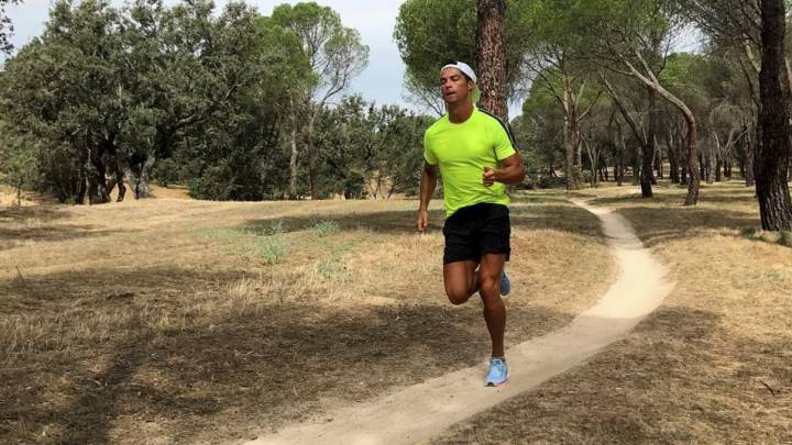 Cristiano, entrenándose.