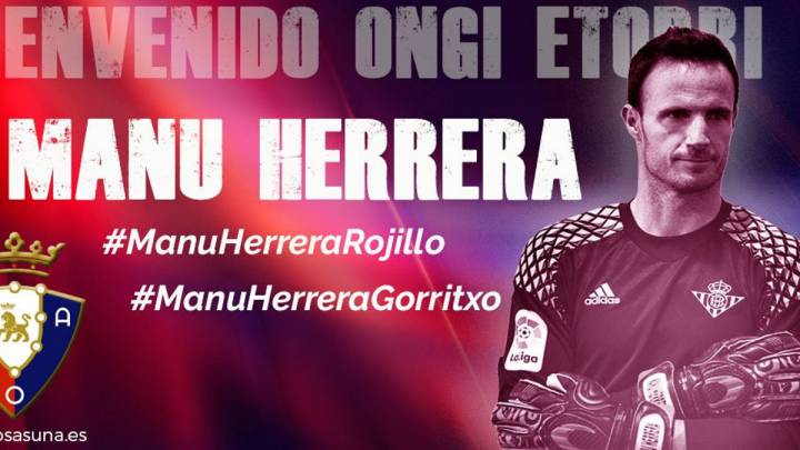 Osasuna completa la portería con Manu Herrera