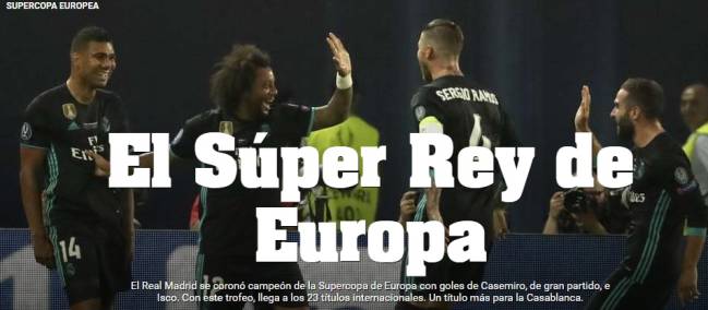 El Super Rey de Europa.
