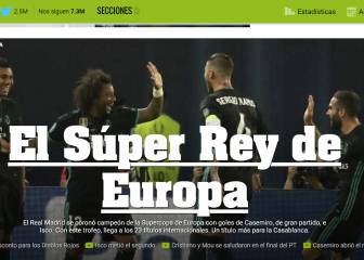 La prensa se rinde al Madrid y a Casemiro: