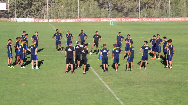 Entrenamiento del Cádiz.