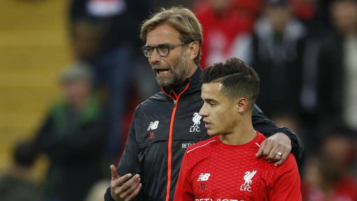Klopp con Coutinho.
