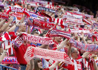 Cinco peñas del Atleti animarán a los del Cholo en Girona