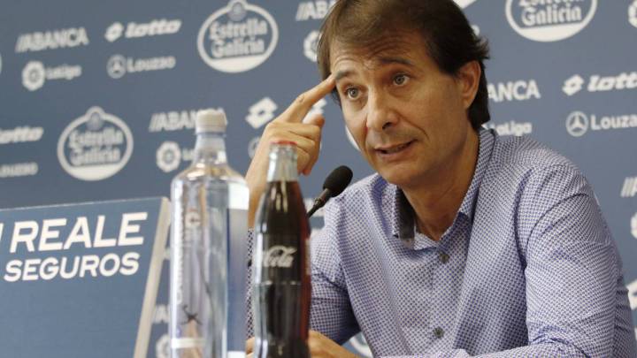 Richard Barral atiende a los medios en Abegondo