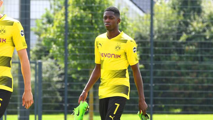 Dembélé con el Dortmund.