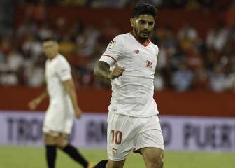 Banega fue expulsado en una acción similar a la de Griezmann