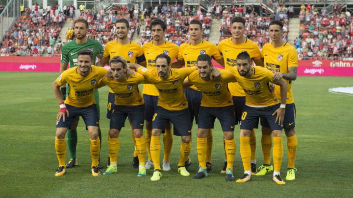 El once del Atlético en Girona.