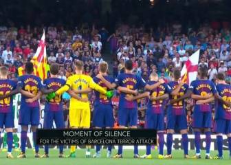 Barça y Betis, precioso tributo a las víctimas del 17-A