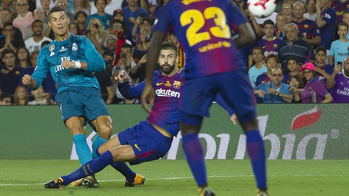 Cristiano marcó un golazo en jugada individual ante el Barcelona