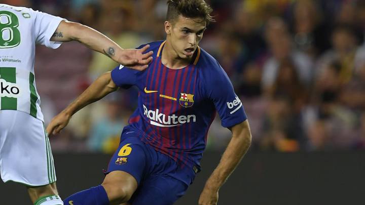 Denis Suárez en el partido contra el Betis