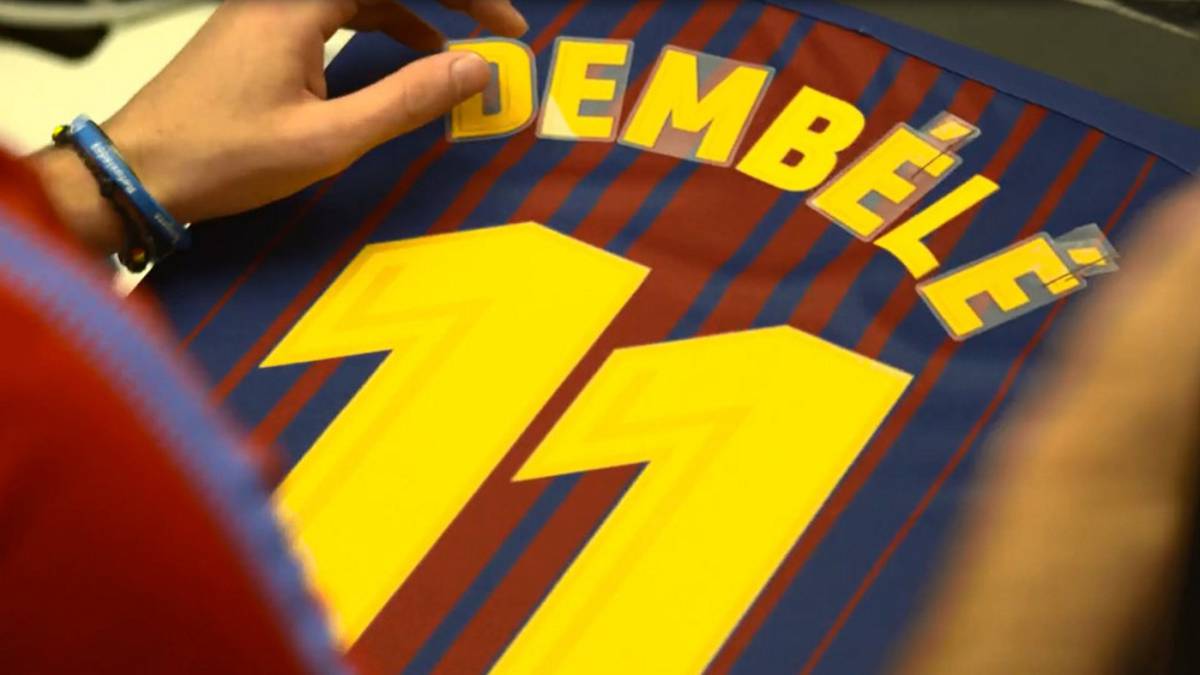 Camiseta FC Barcelona O. Dembélé Camiseta FC Barcelona O. Dembélé