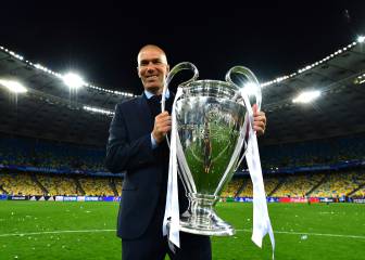 Zidane, segundo entrenador del Real Madrid con más títulos