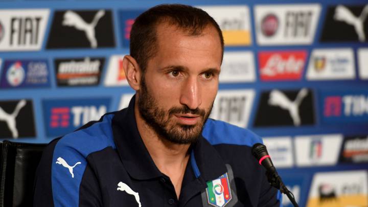 Giorgio Chiellini, baja ante España.