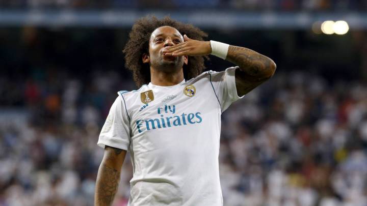 El lateral izquierdo brasileño del Real Madrid, Marcelo Vieira.