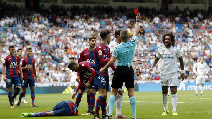 Marcelo slapped with two-match ban for Levante red card