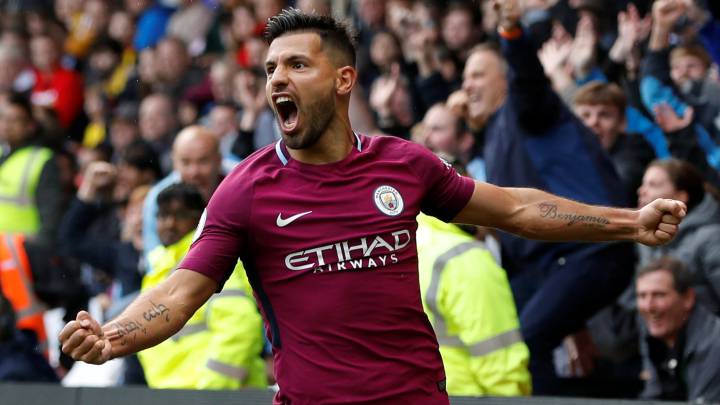 Agüero lideró la victoria del City.