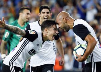 Resumen Valencia 1 - Málaga 1: Zaza y Soler dejan muy tocado a Míchel