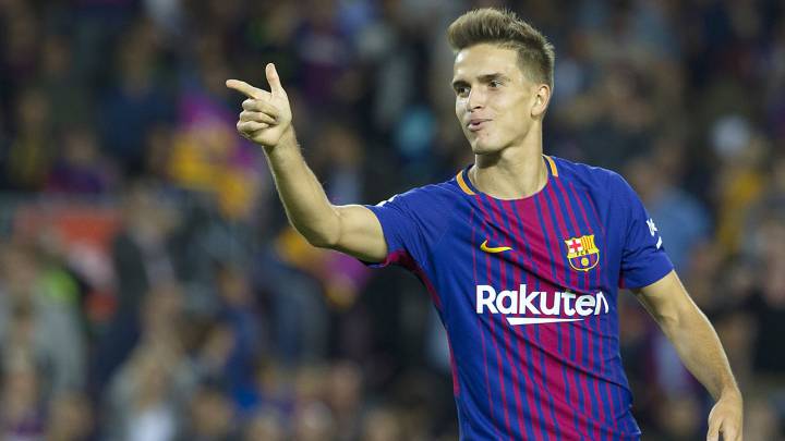 Denis Suárez en el partido ante el Eibar.