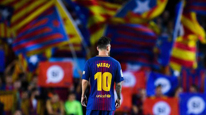El delantero argentino del Barcelona, Leo Messi.