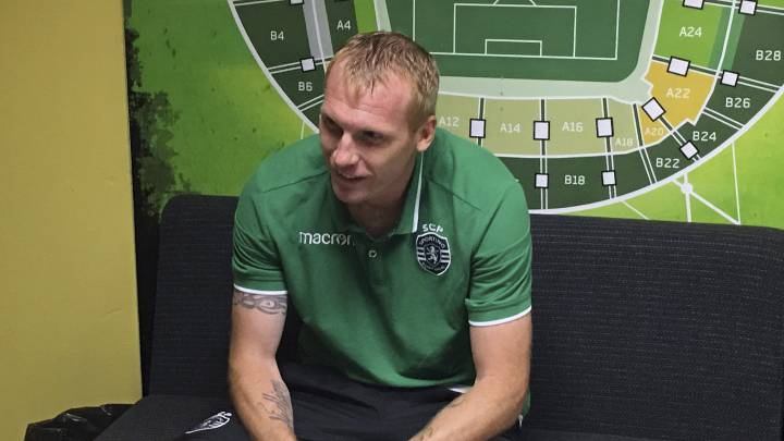 El defensa francés del Sporting de Portugal, Jeremy Mathieu.