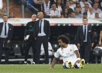 Otra mala noticia para Zidane: Marcelo, baja de 3 a 4 semanas