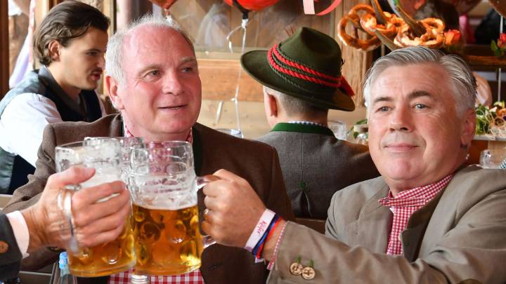 Ancelotti: "Los jugadores pueden beber lo que quieran"