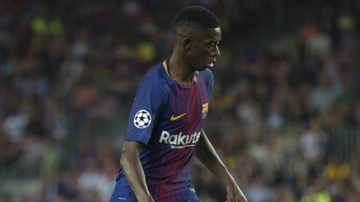 Dembélé con el Barcelona.