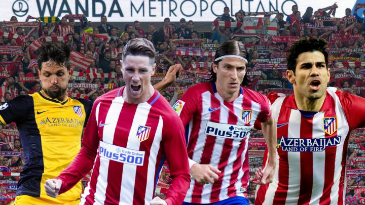 Diego, Torres, Filipe y Diego Costa.