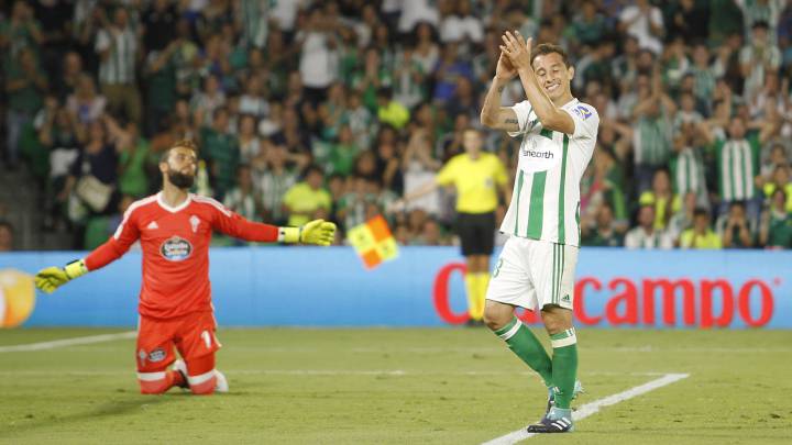 El mexicano del Betis Andrés Guardado lleva seis asistencias y lidera esta estadística en las grandes Ligas europeas junto a David Silva, del City.