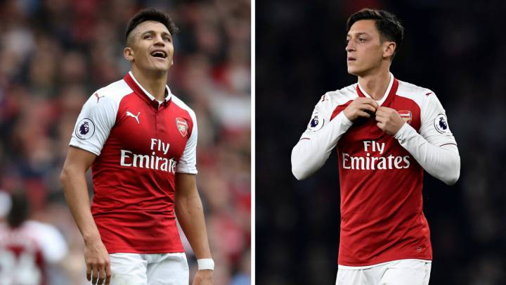 Alexis Sánchez y Mesut Özil (Arsenal).
