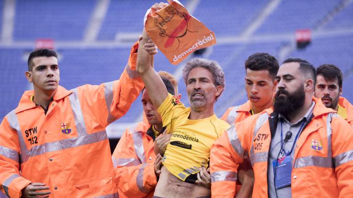El Barça dio acceso a miembros de Omnium Cultural al Camp Nou.