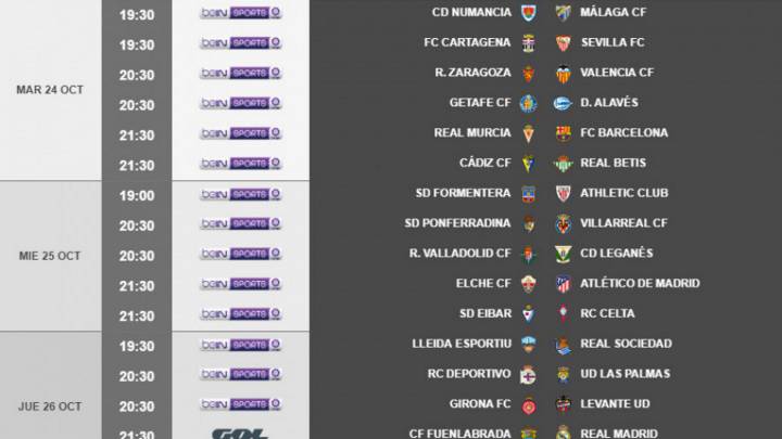 El Fuenlabrada-Madrid de Copa se jugará el 26-O a las 21:30