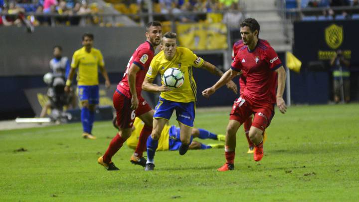 Cádiz vs Osasuna en directo y en vivo online, 8ª jornada de LaLiga 1|2|3 2017/18, el sábado, 7 de octubre a las 20:30 horas en As.