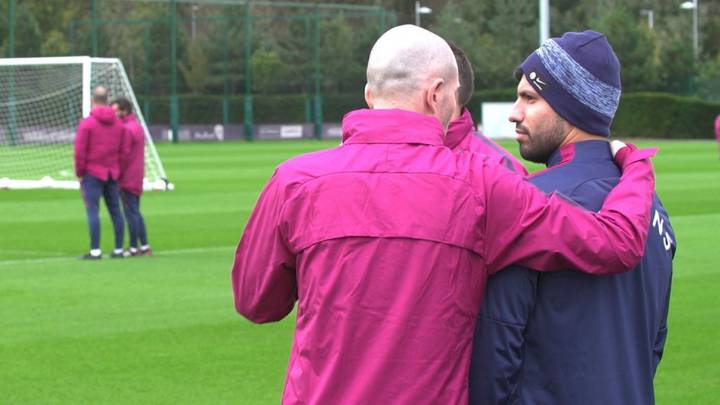 Agüero: Manchester City striker back in training after car crash