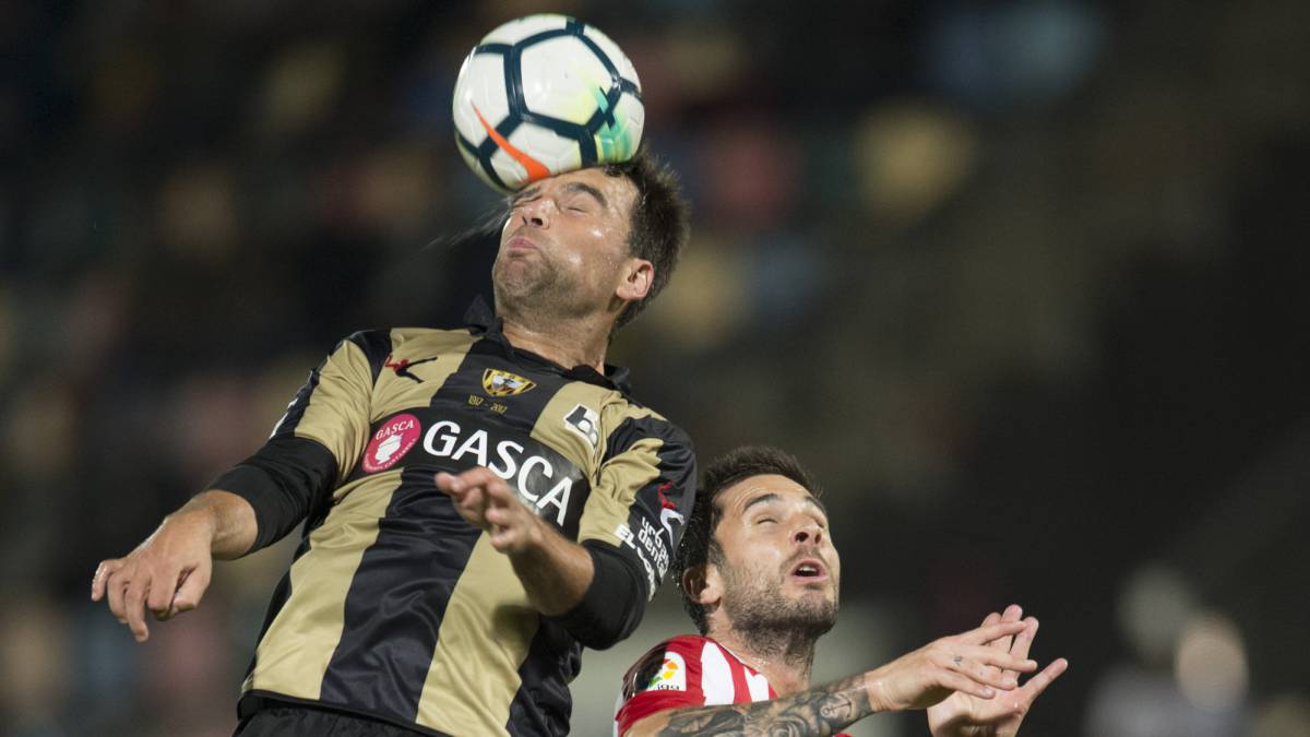 Partido amistoso entre el Baracaldo y el Athlétic de Bilbao.