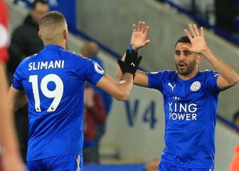 Un gol de Mahrez le da al Leicester el empate