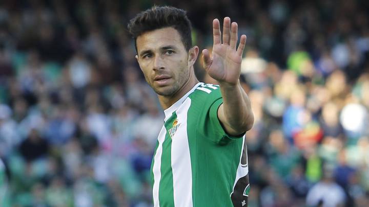 Rubén Castro con el Betis.